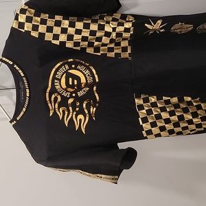 Black & Gold Racer T Shirt